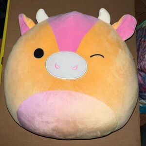 Squishmallows Original 16" Adjani the Sunset Cow Plush Stuffed Animal. Large NWT